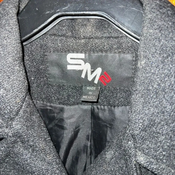 Classic Vintage Gray Button-Up Jacket Professional Work Coat Size SM2 - Picture 3 of 4